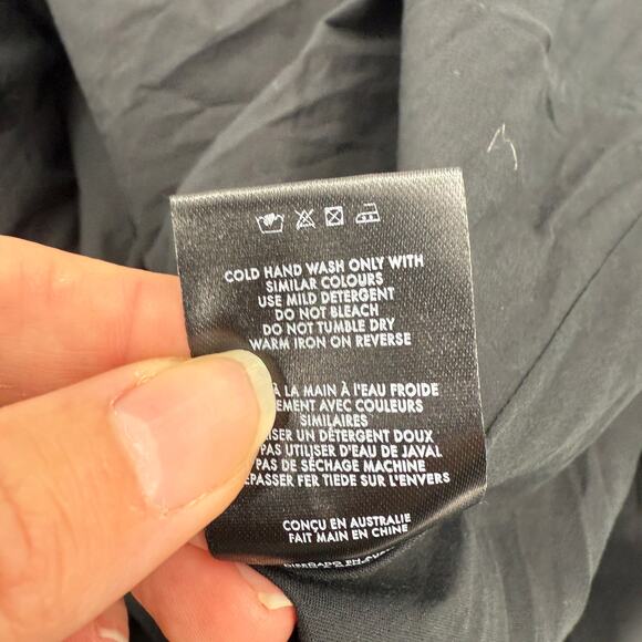 SIR. The Label Womens Black Linen Wrap Tie Midi Skirt Size 2 / US Size 6 Beachy - Picture 9 of 10